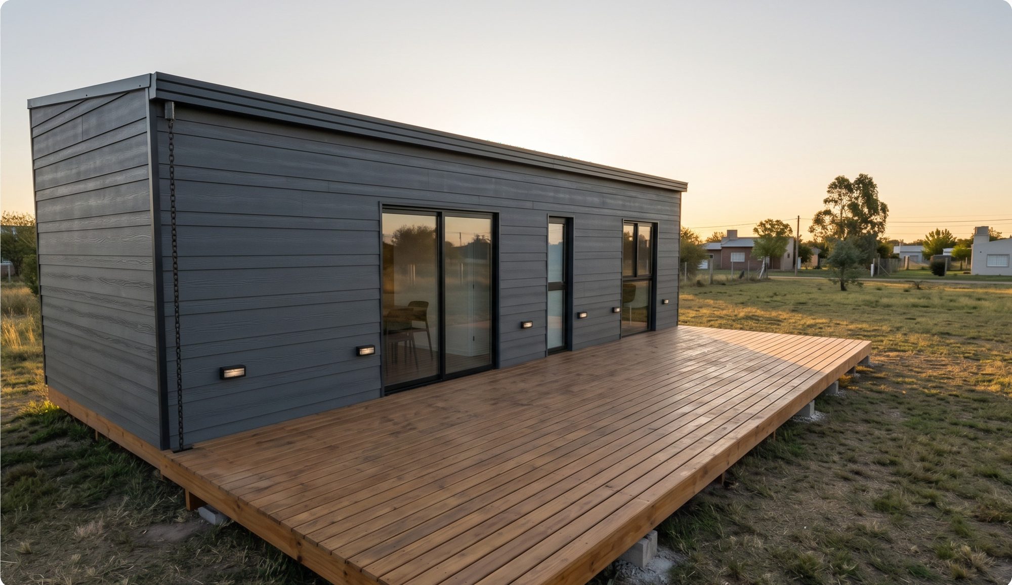 Tipología 01, exterior con deck